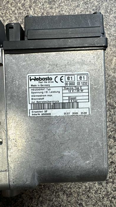 Webasto Thermo Top C 12V / 28W